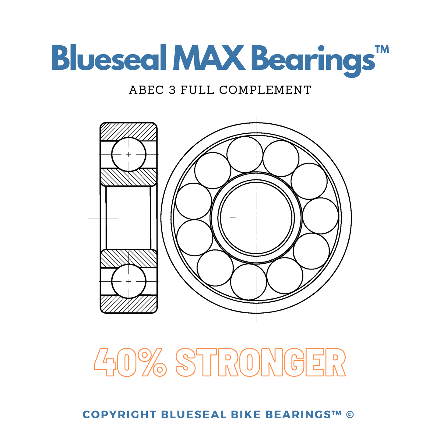 Stumpjumper Pivot Bearing Kit | Blueseal MAX Full Complement - Trailvision - Bicycle Bearing Suppliers